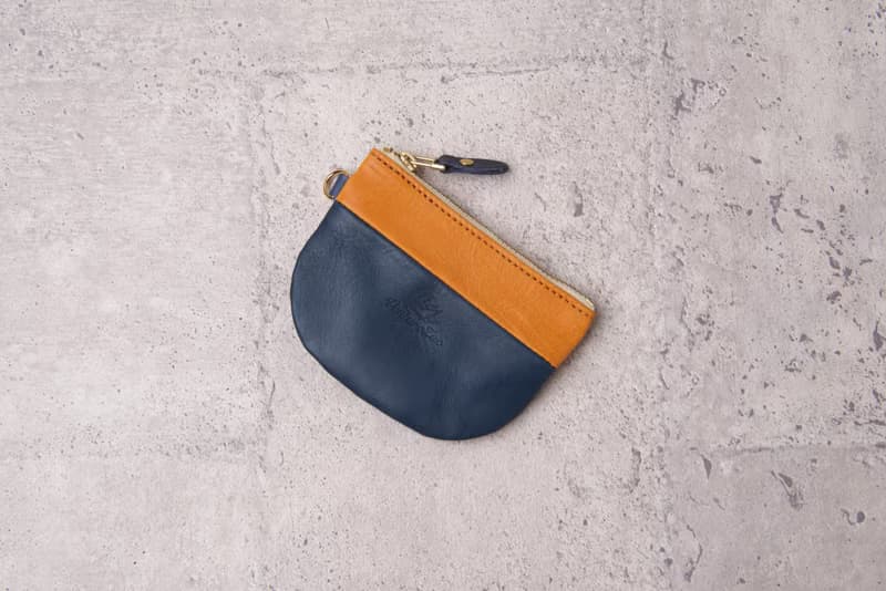 拼色半圓錢包 Semicircle Coin Purse / 藍色 Navy