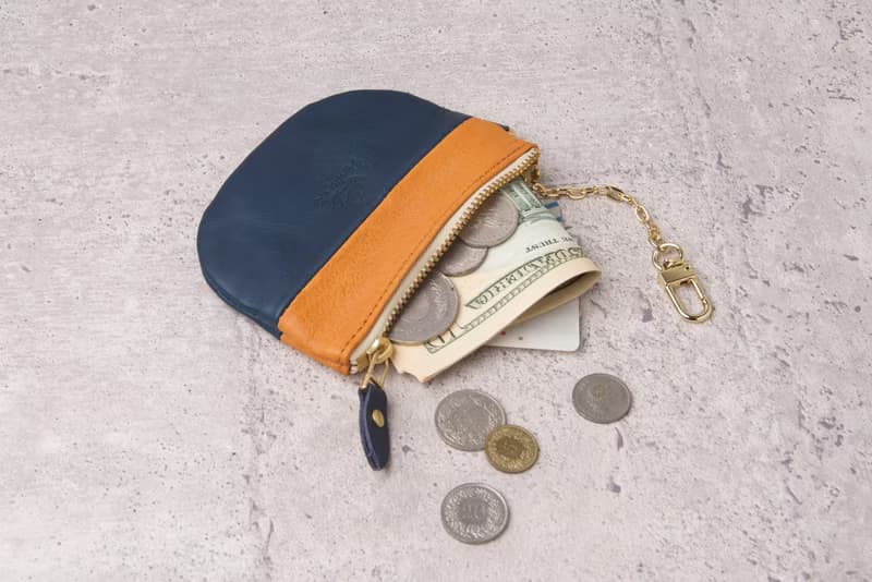 拼色半圓錢包 Semicircle Coin Purse / 藍色 Navy