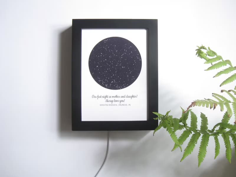 定製星空小夜燈 可定時和調光陪伴媽媽入眠床頭燈 生日母親節禮物