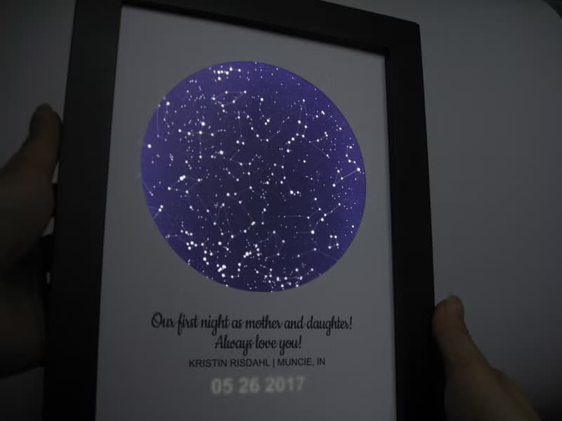 定製星空小夜燈 可定時和調光陪伴媽媽入眠床頭燈 生日母親節禮物