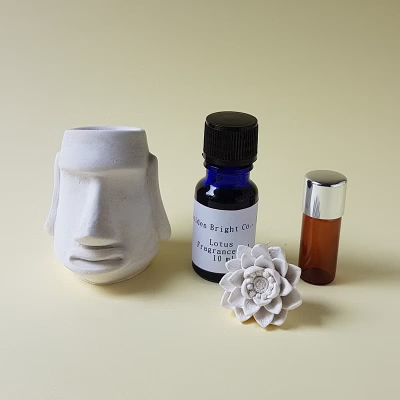 大嘴摩艾與蓮 擴香石 交換禮物 擴香