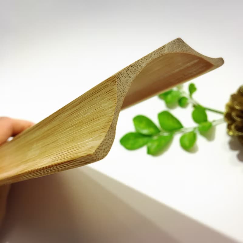 竹箕官帽版茶則 手工製作