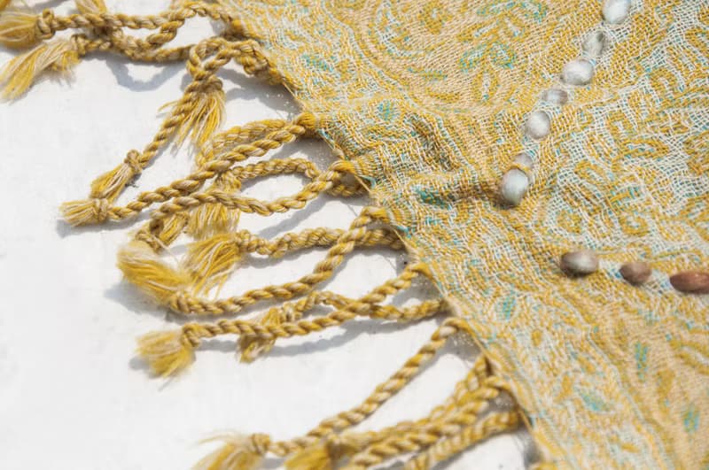水煮羊毛披肩/針織圍巾/刺繡圍巾/羊絨披巾/喀什米爾Cashmere-花