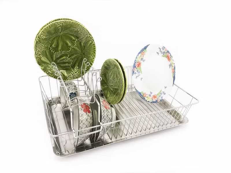 樓中樓設計款不鏽鋼網籃　碗盤籃架　瀝水籃架　餐具架　碗籃