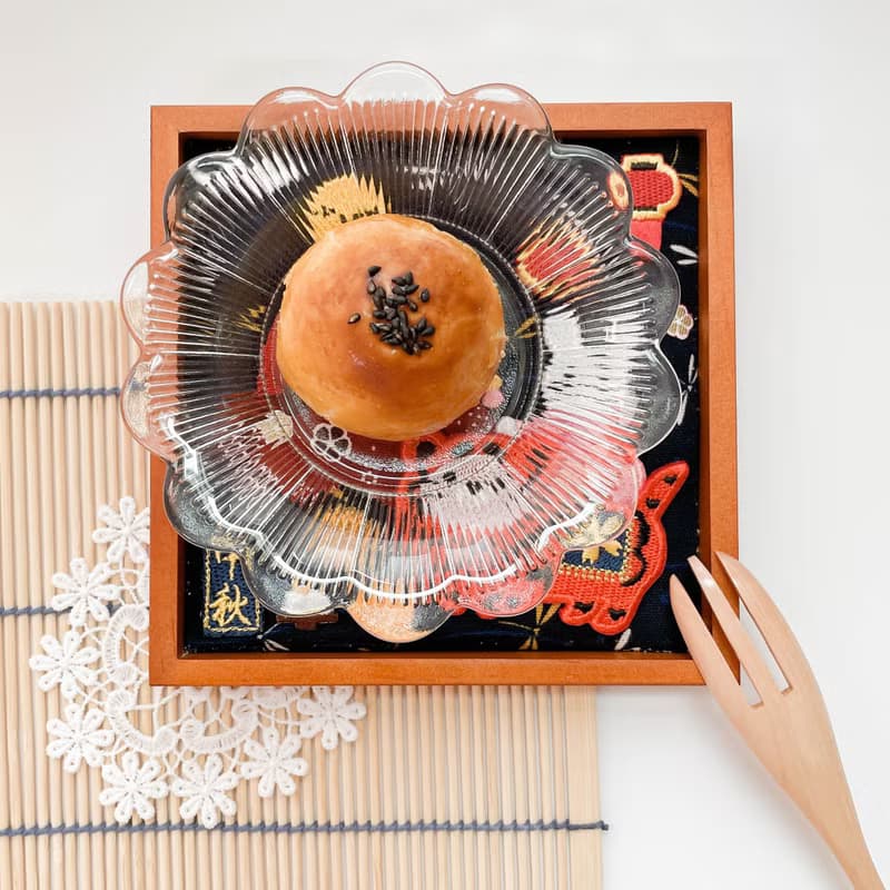 【燙貼 刺繡片加購】賞月祈福 木製刺繡托盤/DIY