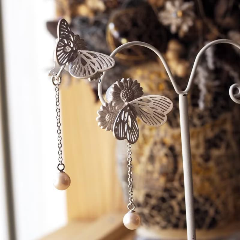 パラディ イヤリング シルバー 淡水パール 片耳