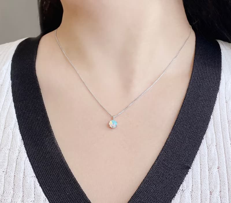 星河 | 蛋白石項鍊 / 歐泊 / Opal / 逐夢系列 | 天然寶石項鍊