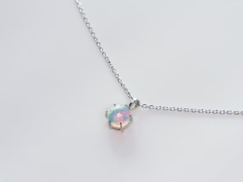星河 | 蛋白石項鍊 / 歐泊 / Opal / 逐夢系列 | 天然寶石項鍊