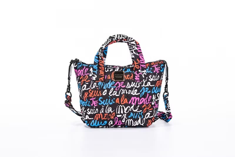 【11月優惠 SALE】VOVAROVA 菱格紋迷你小手袋-  時尚塗鴉 - 黑色