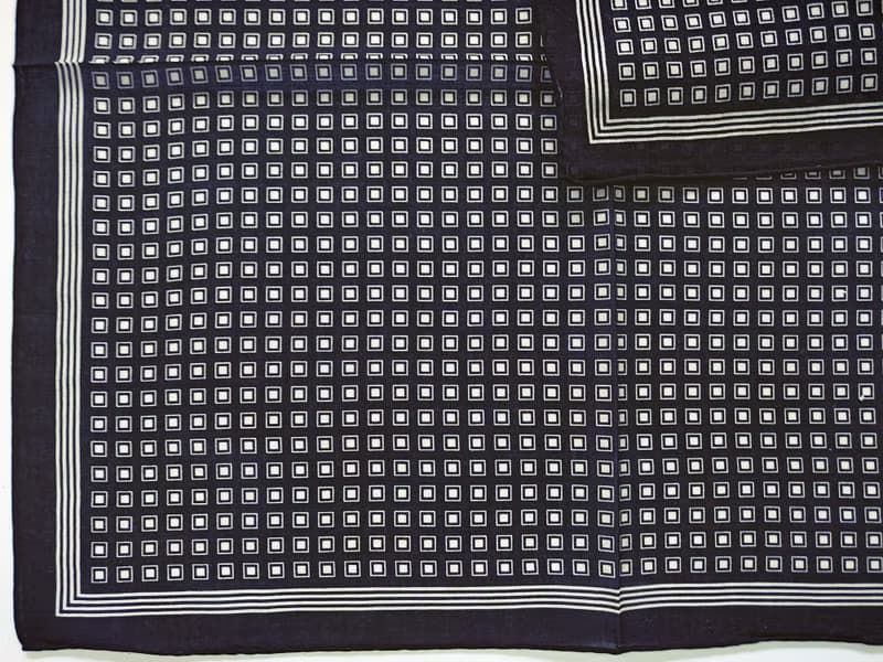 Yves Saint Laurent Vintage Handkerchief Square Dot 18 x 18 inches
