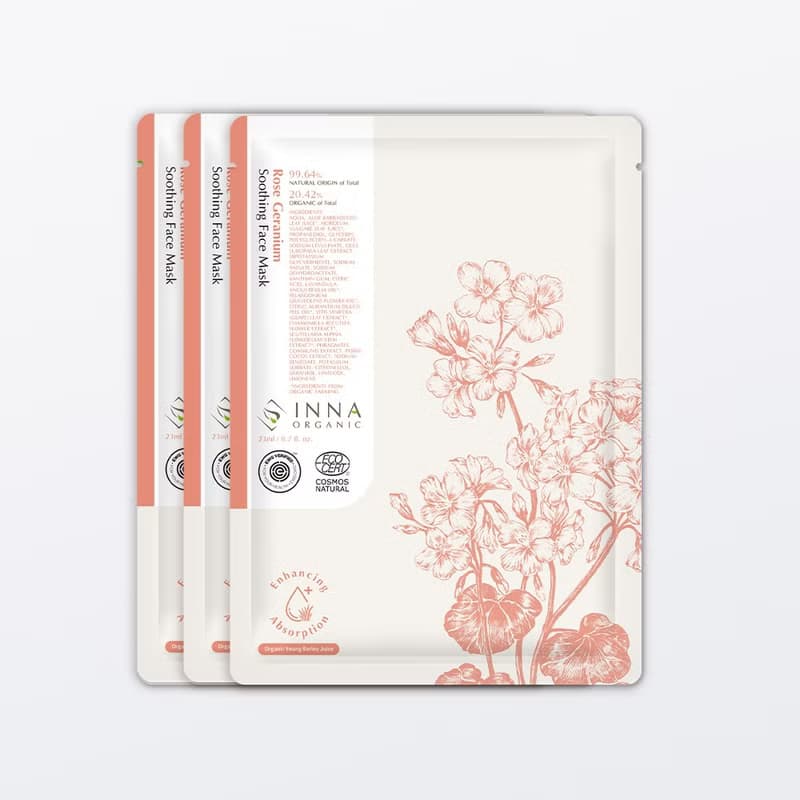 玫瑰天竺葵舒緩修復隱形面膜