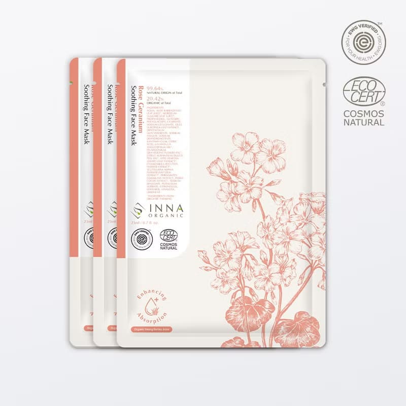 玫瑰天竺葵舒緩修復隱形面膜