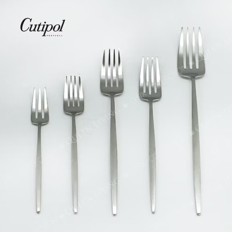 葡萄牙 Cutipol  MOON霧銀 23.5CM 盛菜叉