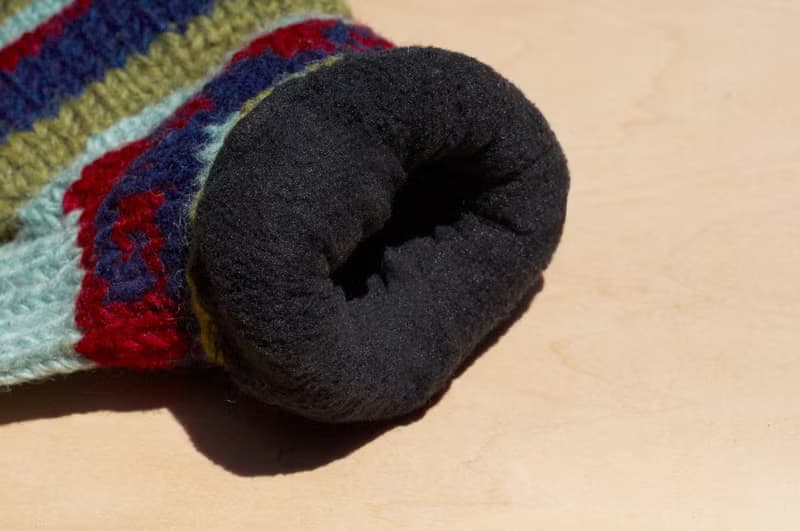 情人節禮物 創意禮物 限量一件手織純羊毛針織手套 / 可拆卸手套 / 內刷毛手套 / 保暖手套(made in nepal) - 森林草地 海洋民族圖騰