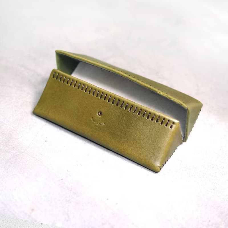 日本職人個性手縫真皮眼鏡盒 Made in Japan by TEHA AMANA