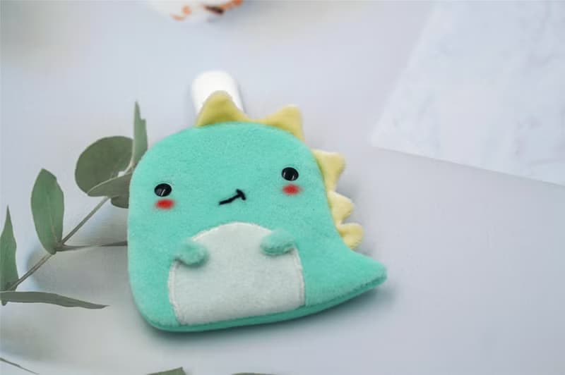Bucute小恐龍的彌月禮盒組/口水巾/護身符/手搖鈴/彌月