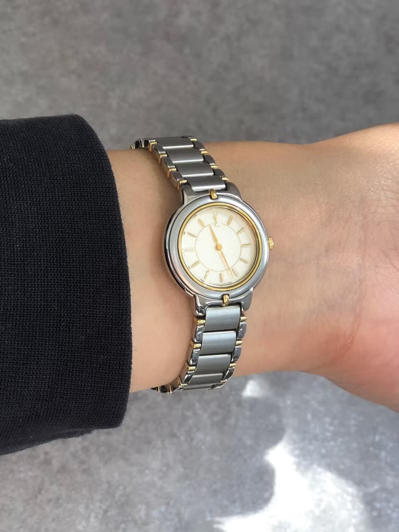 【 日本直送　名牌中古包 】Yves Saint Laurent 腕時計 シルバー ゴールド クウォーツ 5420-F45413 m3ywcg