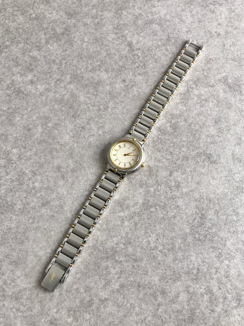 【 日本直送　名牌中古包 】Yves Saint Laurent 腕時計 シルバー ゴールド クウォーツ 5420-F45413 m3ywcg