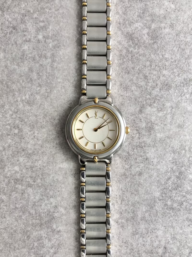【 日本直送　名牌中古包 】Yves Saint Laurent 腕時計 シルバー ゴールド クウォーツ 5420-F45413 m3ywcg