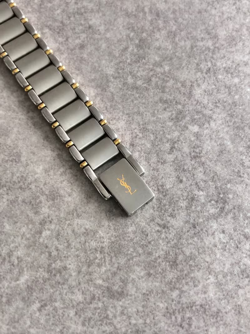 【 日本直送　名牌中古包 】Yves Saint Laurent 腕時計 シルバー ゴールド クウォーツ 5420-F45413 m3ywcg