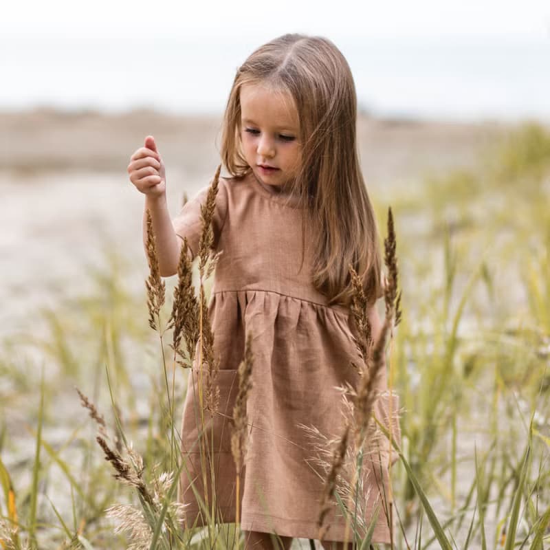 Linen Baby Girl Dress, Linen Kids Clothing Girls, Toddler Linen Dress, Baby Gift
