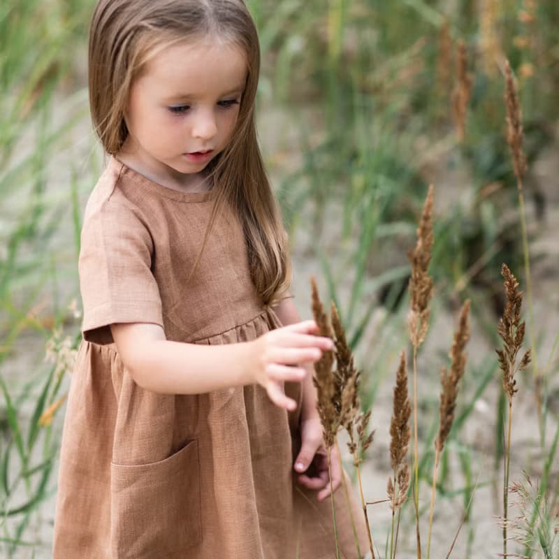 Linen Baby Girl Dress, Linen Kids Clothing Girls, Toddler Linen Dress, Baby Gift