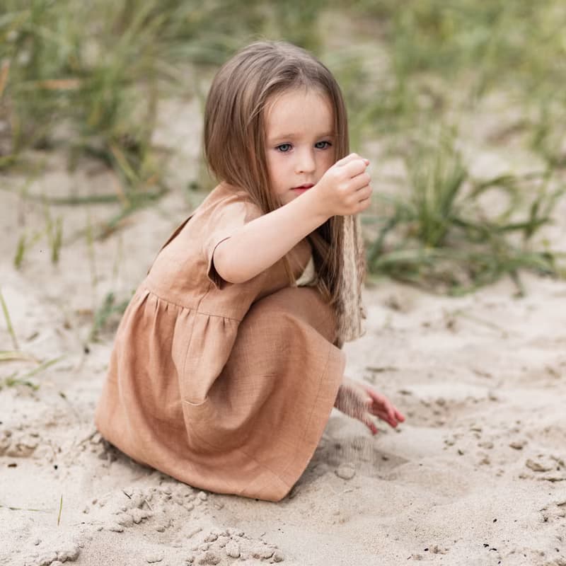 Linen Baby Girl Dress, Linen Kids Clothing Girls, Toddler Linen Dress, Baby Gift