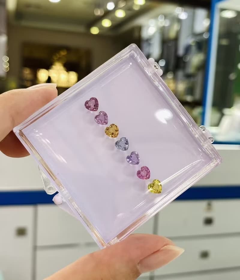 紅寶石珍愛吊墜金雕手工拉絲紋天然石剛玉愛心18k金紅寶石項鍊