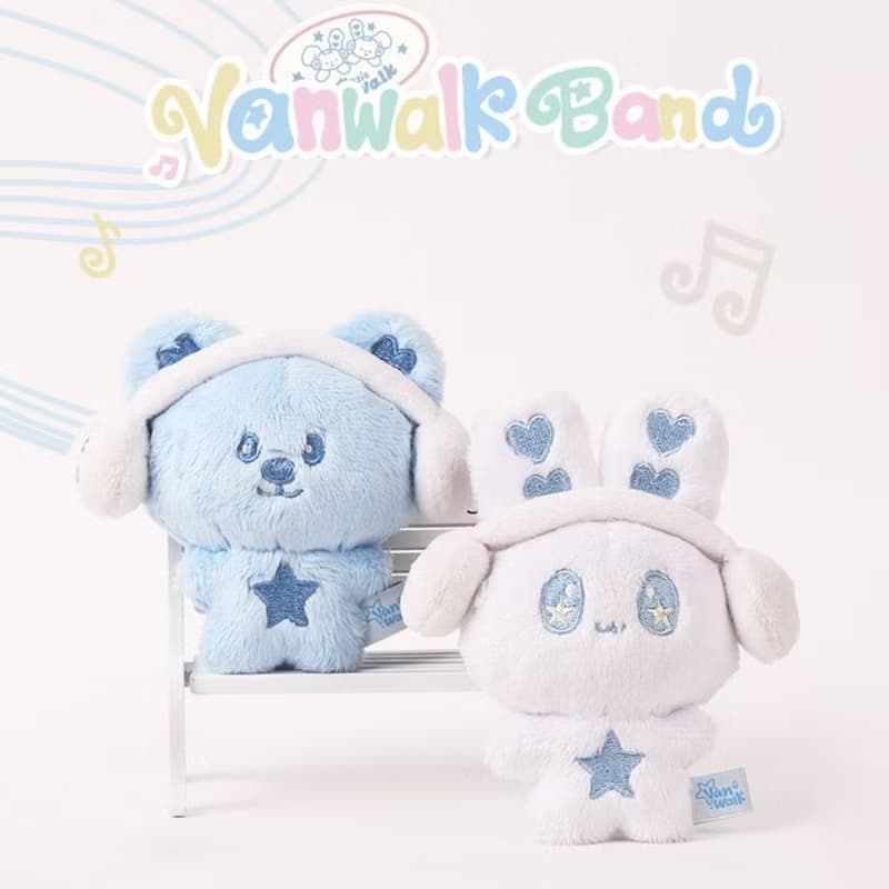 Vanwalk 台灣官方-Happy Band系列-神秘DJ熊兔娃娃