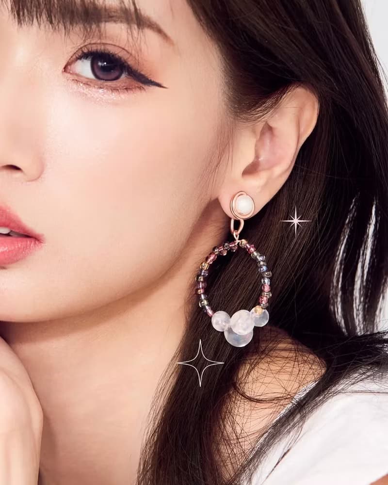 夏日泡泡透光感圈圈耳環 無痛耳夾 耳針
