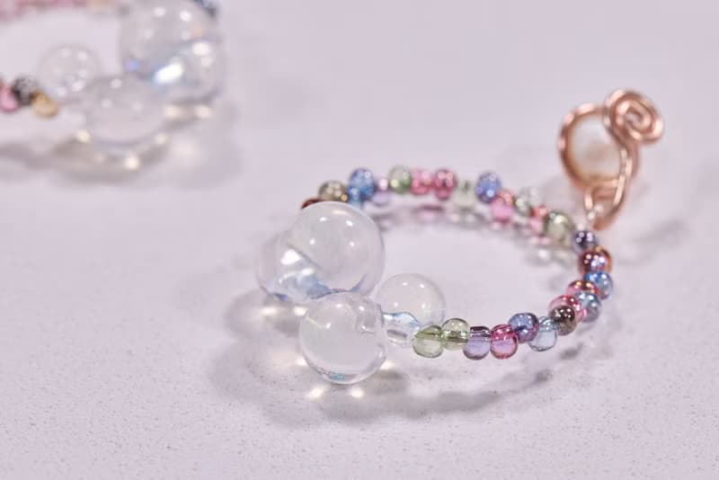 夏日泡泡透光感圈圈耳環 無痛耳夾 耳針