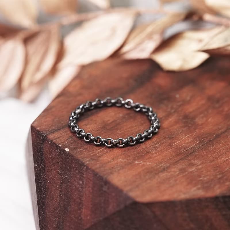 任選3件999 極簡小圓 純銀鍊戒 女戒 軟戒指 多款戒圍 可當尾戒