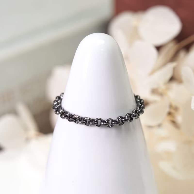 任選3件999 極簡小圓 純銀鍊戒 女戒 軟戒指 多款戒圍 可當尾戒