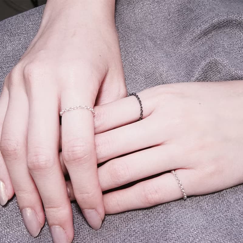 任選3件999 極簡小圓 純銀鍊戒 女戒 軟戒指 多款戒圍 可當尾戒
