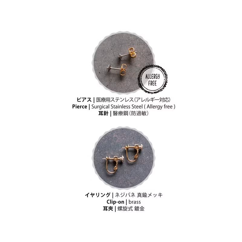 櫻花耳社區貓與毛球耳環 / 耳針 / 耳夾 / 黑貓