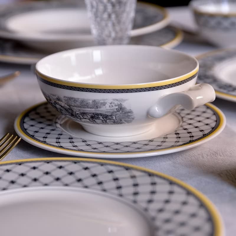 德VB │奧頓系列組合-單人副餐杯碗盤4件組(2款可選)