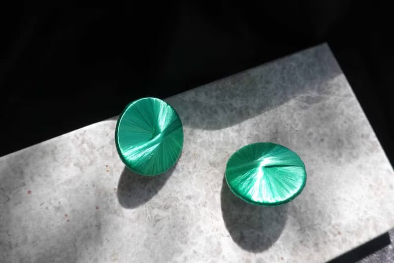 滿 Maan 纏花耳飾 碧綠