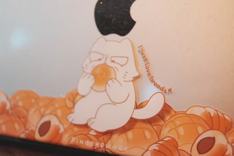 星砂款 I Just Love Breads 透明電腦殼 MACBOOK CASE