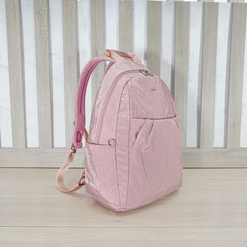 (櫻花粉)輕盈紙感甜美系休閒旅行後背包(小款)33570