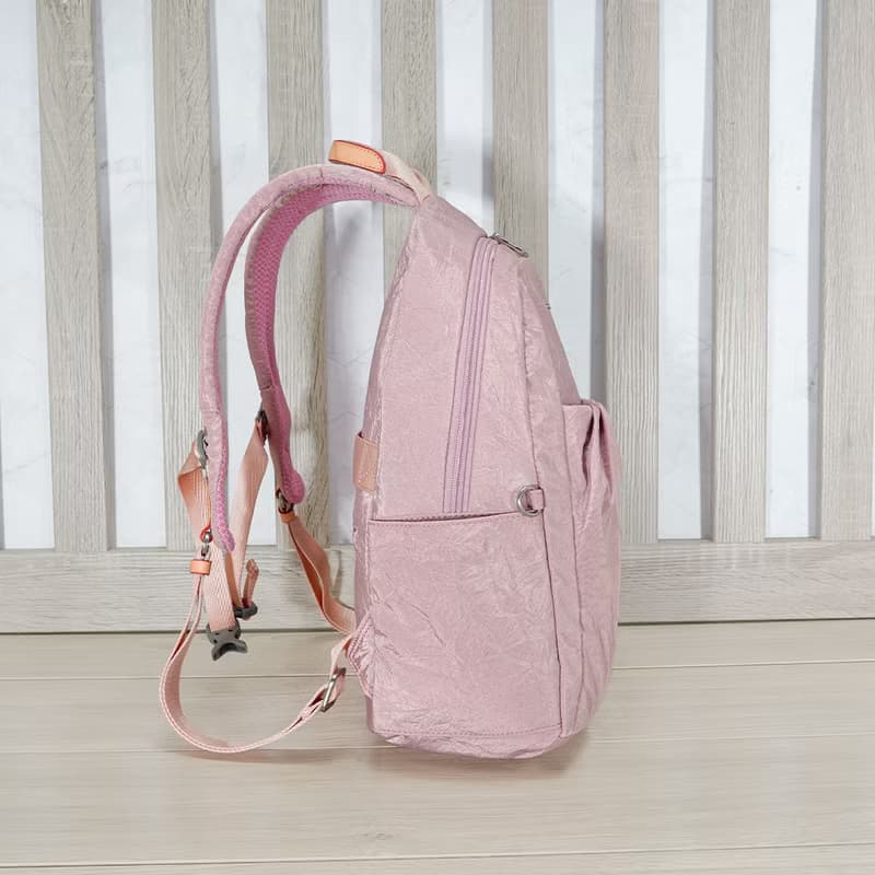 (櫻花粉)輕盈紙感甜美系休閒旅行後背包(小款)33570