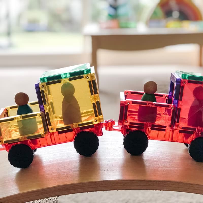 澳洲Connetix彩虹磁力積木-磁力車組(24pc) 兒童玩具 玩具