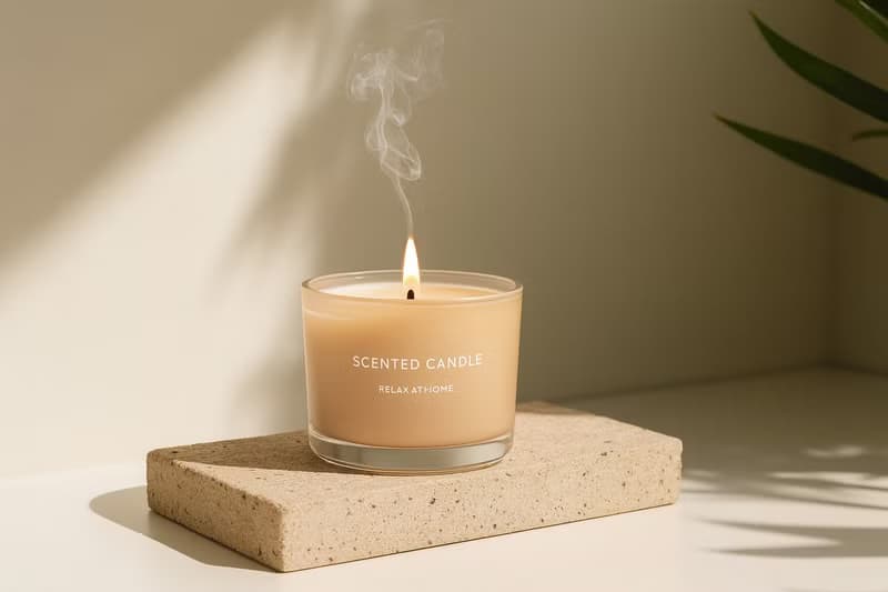 香氛蠟燭 白色濃郁 橘色淡雅 | 濃淡皆溫柔