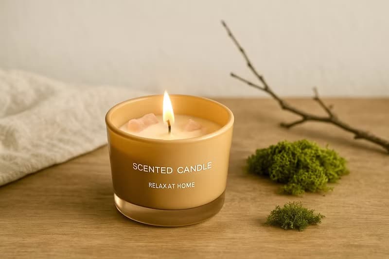 香氛蠟燭 白色濃郁 橘色淡雅 | 濃淡皆溫柔