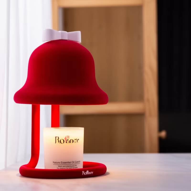 絨絨鈴鐺造型燈|雙配件| - 緋紅