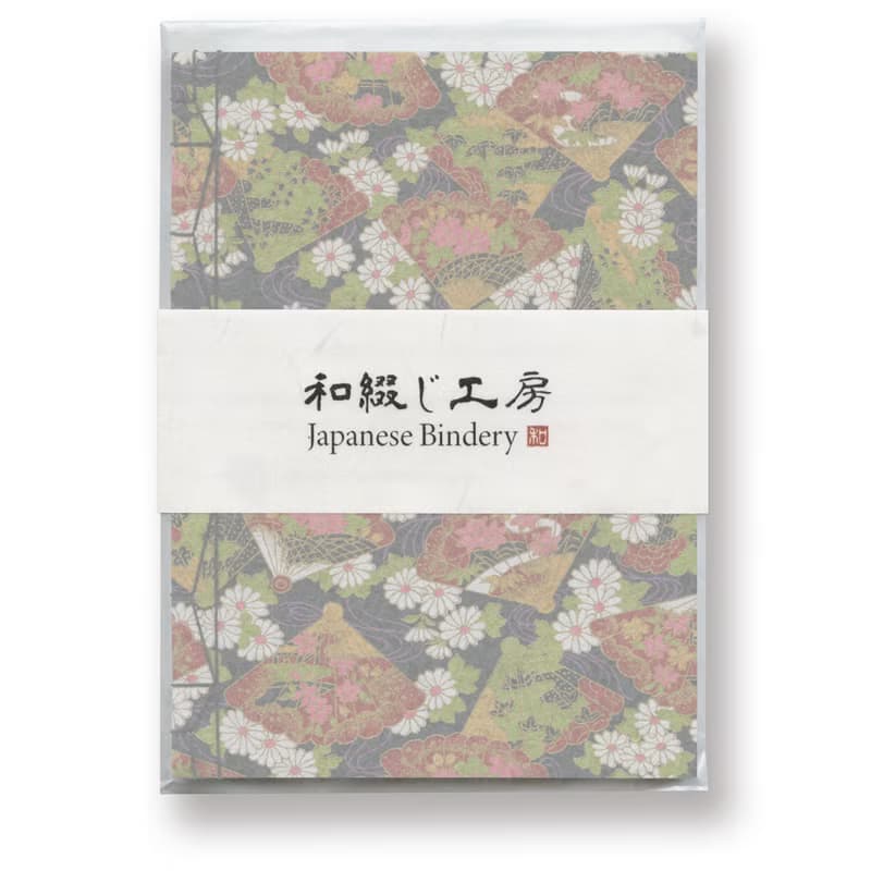 日本裝訂筆記本　手工製作　友禪日本紙　公平貿易紙