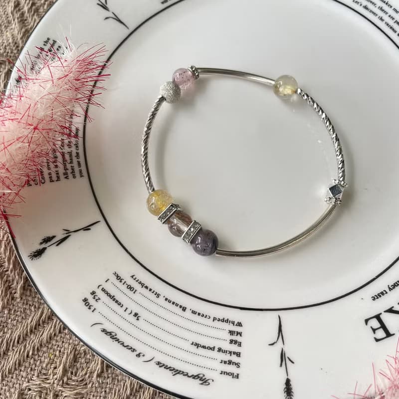 強能量水晶招財彈性手鍊