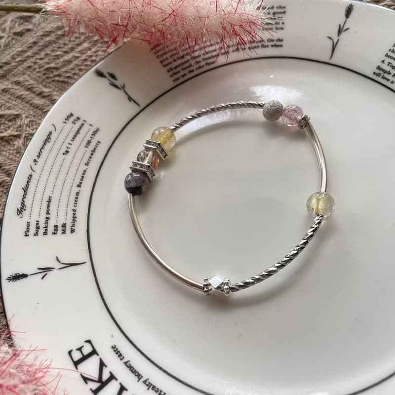 強能量水晶招財彈性手鍊