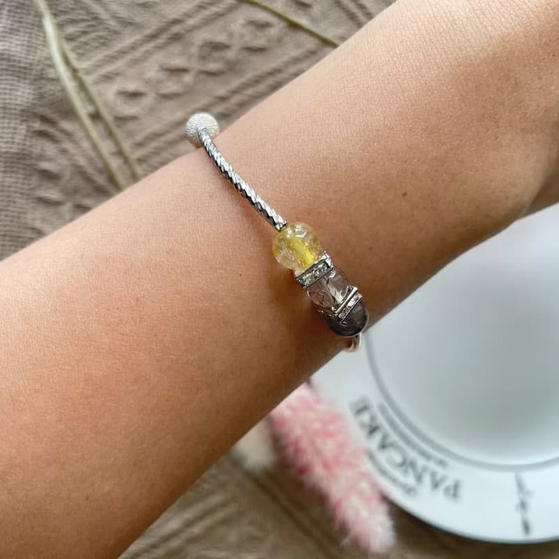 強能量水晶招財彈性手鍊