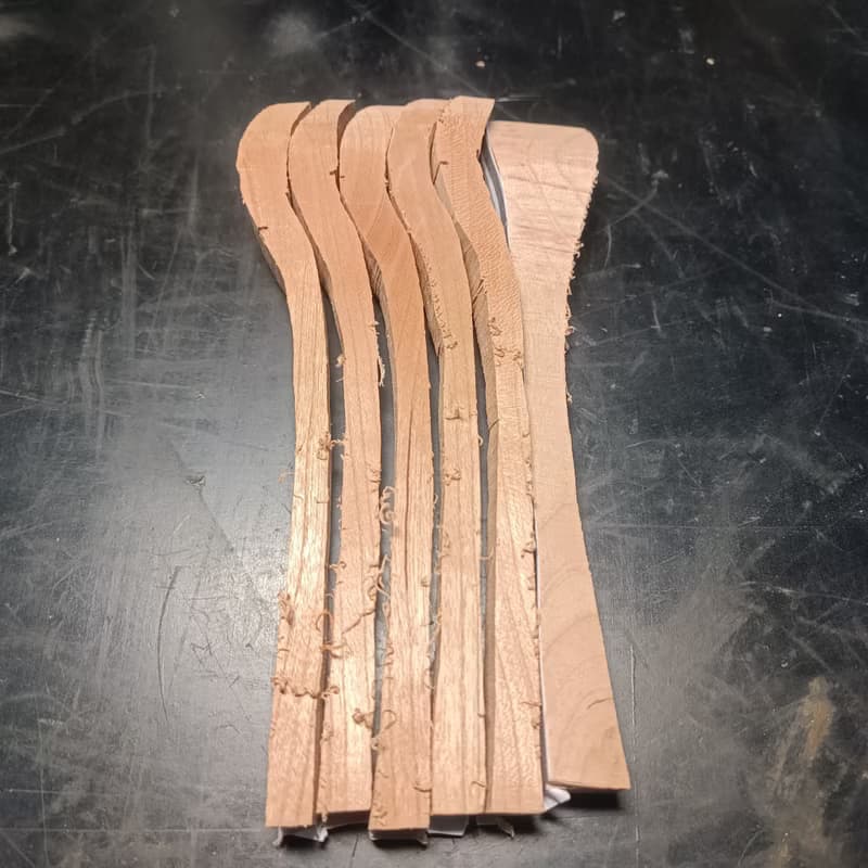 手刻甜點匙、茶匙 II－六角柄