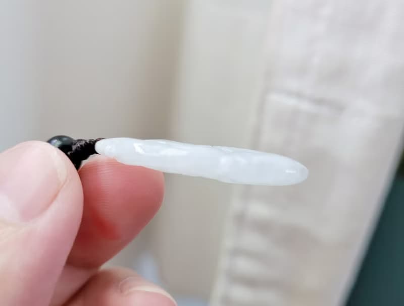 親翠 天然翡翠 冰潤嬌隨型靈芝如意項鍊